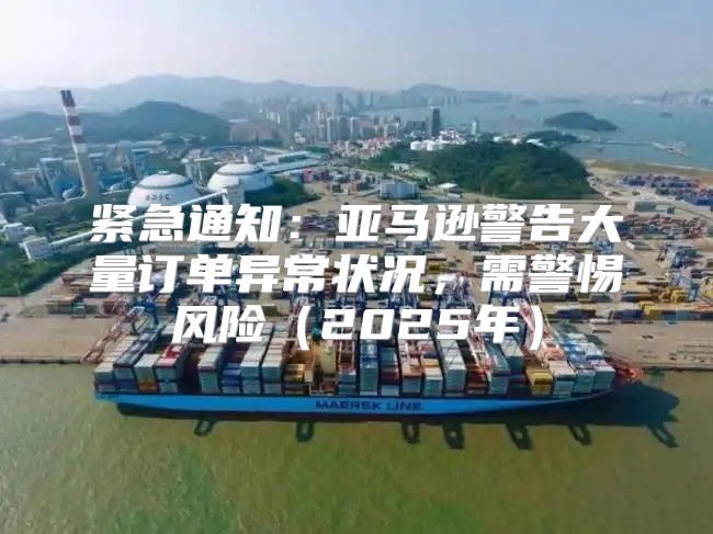 紧急通知：亚马逊警告大量订单异常状况，需警惕风险2025年