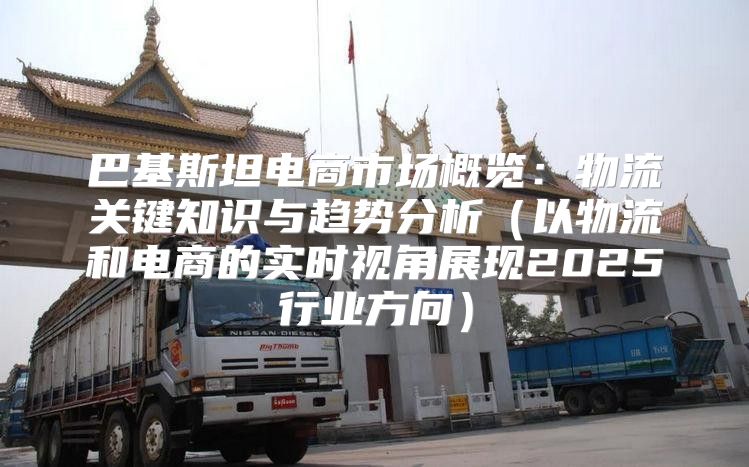 巴基斯坦电商市场概览：物流关键知识与趋势分析以物流和电商的实时视角展现2025行业方向