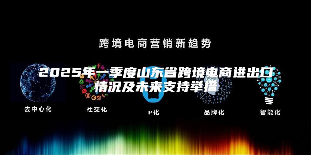 2025年一季度山东省跨境电商进出口情况及未来支持举措