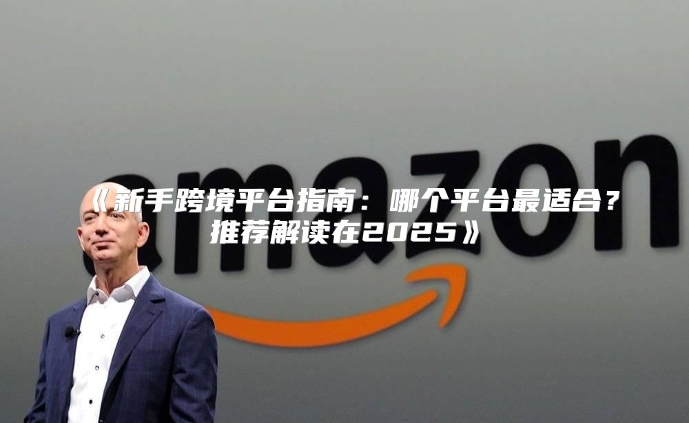 新手跨境平台指南：哪个平台最适合？推荐解读在2025