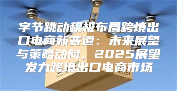 字节跳动积极布局跨境出口电商新赛道：未来展望与策略动向，2025展望发力跨境出口电商市场