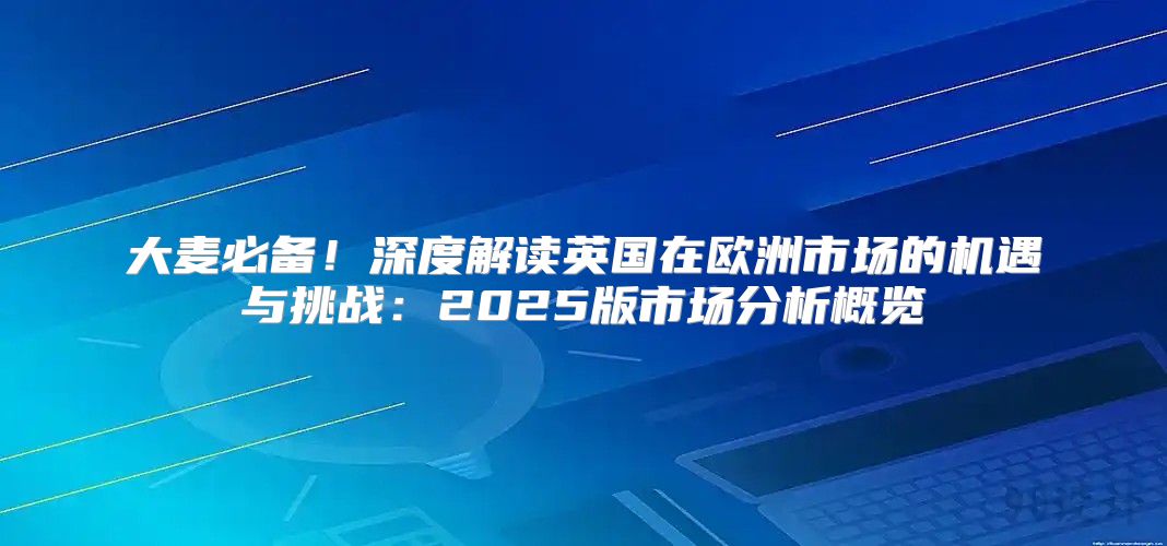 大麦必备！深度解读英国在欧洲市场的机遇与挑战：2025版市场分析概览