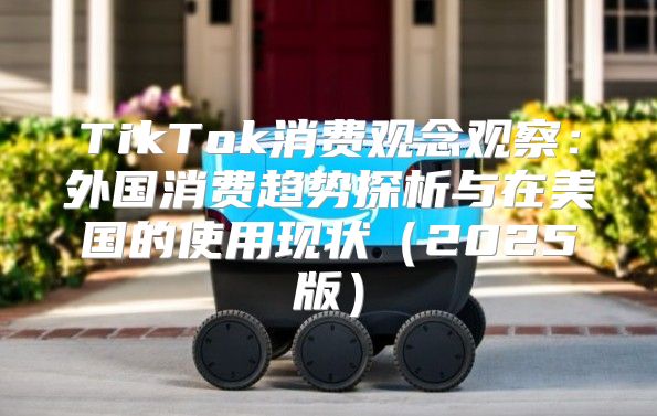TikTok消费观念观察：外国消费趋势探析与在美国的使用现状2025版