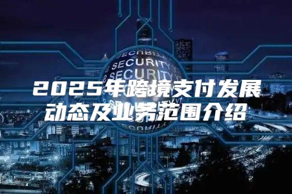 2025年跨境支付发展动态及业务范围介绍