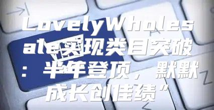 LovelyWholesale实现类目突破：半年登顶，默默成长创佳绩”