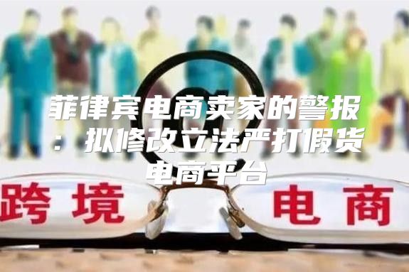 菲律宾电商卖家的警报：拟修改立法严打假货电商平台