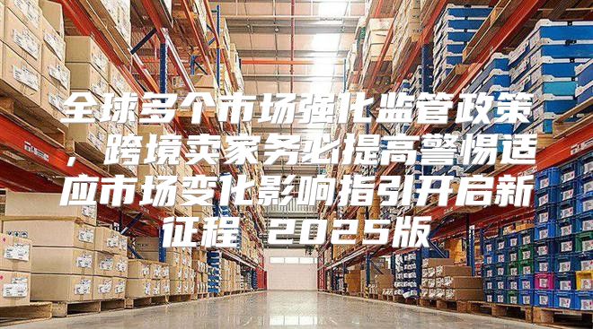 全球多个市场强化监管政策，跨境卖家务必提高警惕适应市场变化影响指引开启新征程 2025版