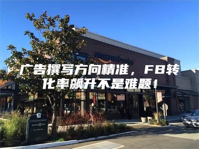 广告撰写方向精准，FB转化率飙升不是难题！