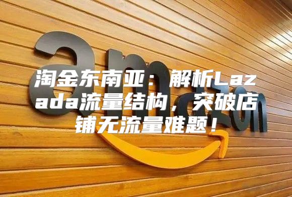 淘金东南亚：解析Lazada流量结构，突破店铺无流量难题！