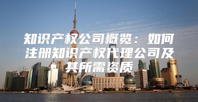 知识产权公司概览：如何注册知识产权代理公司及其所需资质