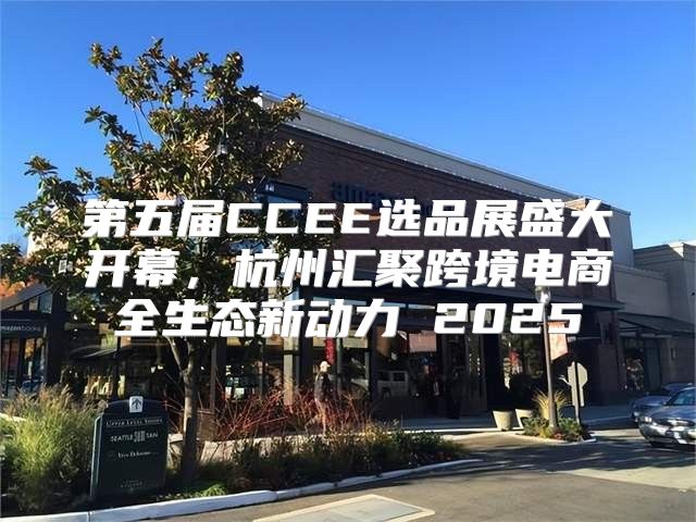 第五届CCEE选品展盛大开幕，杭州汇聚跨境电商全生态新动力 2025