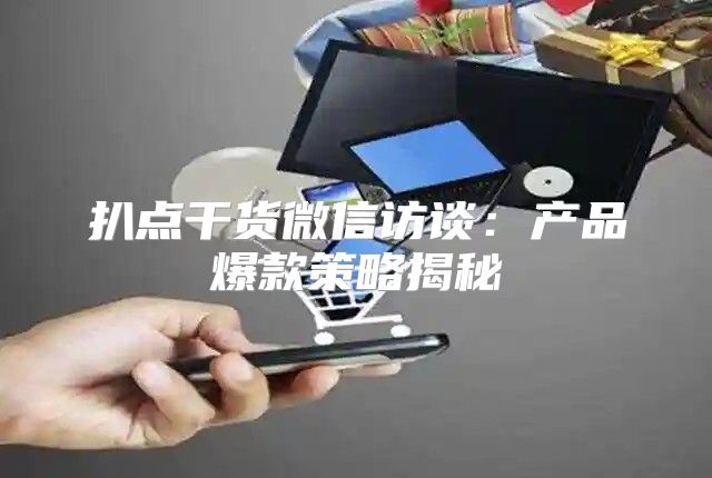 扒点干货微信访谈：产品爆款策略揭秘