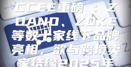 CCEE重磅⑨：ZOANO、ZOKE等数十家线下品牌亮相，欲与跨境卖家结缘2025年