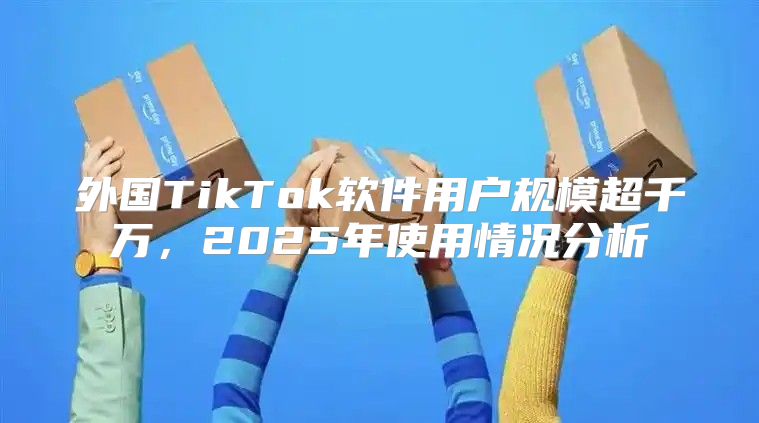 外国TikTok软件用户规模超千万，2025年使用情况分析