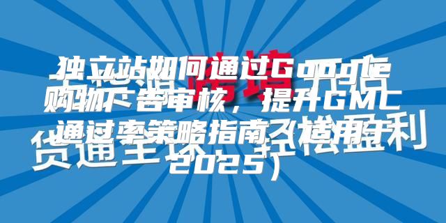 独立站如何通过Google购物广告审核，提升GMC通过率策略指南适用于2025