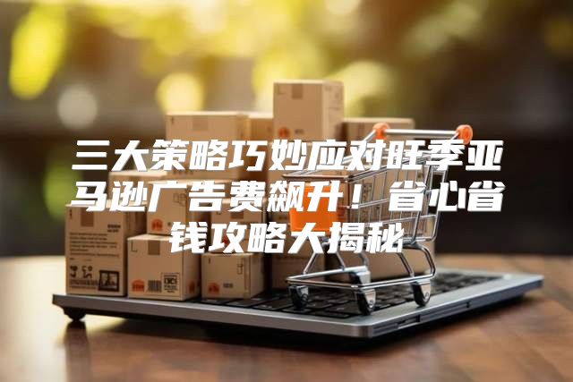 三大策略巧妙应对旺季亚马逊广告费飙升！省心省钱攻略大揭秘