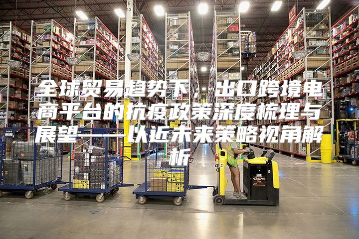 全球贸易趋势下，出口跨境电商平台的抗疫政策深度梳理与展望——以近未来策略视角解析