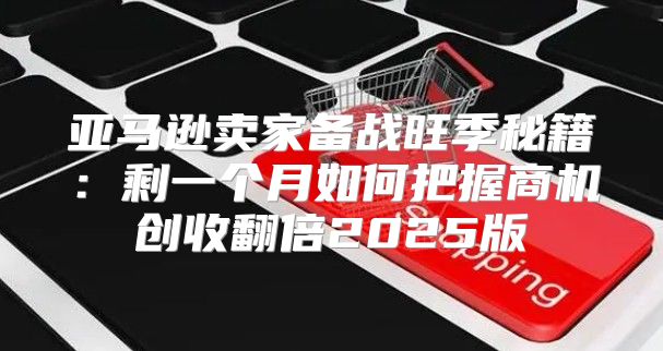 亚马逊卖家备战旺季秘籍：剩一个月如何把握商机创收翻倍2025版