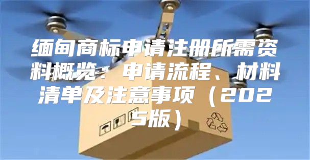缅甸商标申请注册所需资料概览：申请流程、材料清单及注意事项2025版