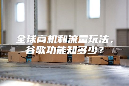 全球商机和流量玩法，谷歌功能知多少？