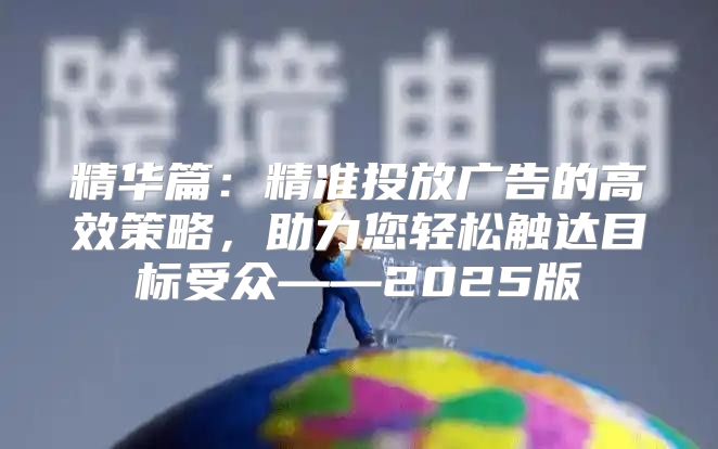 精华篇：精准投放广告的高效策略，助力您轻松触达目标受众——2025版