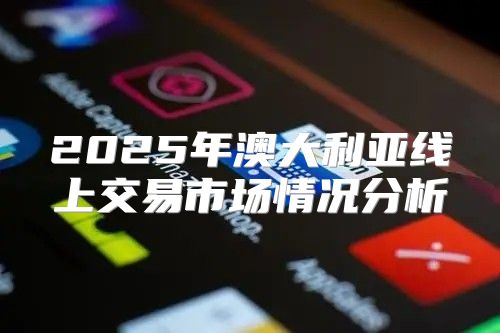 2025年澳大利亚线上交易市场情况分析