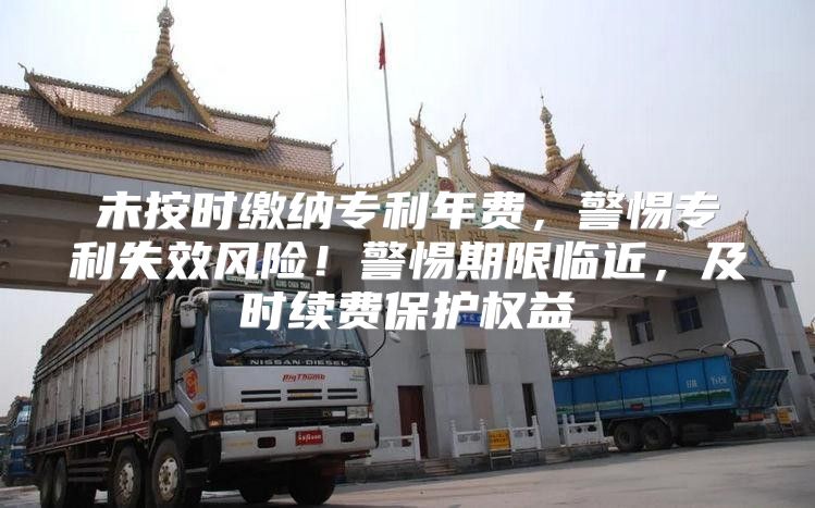 未按时缴纳专利年费，警惕专利失效风险！警惕期限临近，及时续费保护权益