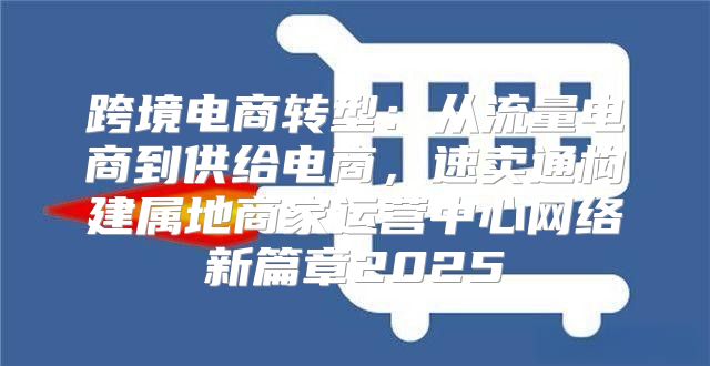 跨境电商转型：从流量电商到供给电商，速卖通构建属地商家运营中心网络新篇章2025
