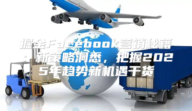 掘金Facebook营销秘籍：新策略洞悉，把握2025年趋势新机遇干货