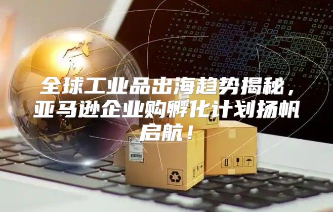 全球工业品出海趋势揭秘，亚马逊企业购孵化计划扬帆启航！