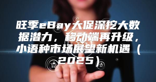 旺季eBay大促深挖大数据潜力，移动端再升级，小语种市场展望新机遇2025