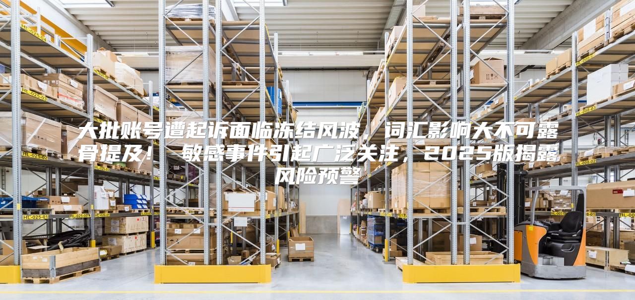 大批账号遭起诉面临冻结风波，词汇影响大不可露骨提及！ 敏感事件引起广泛关注，2025版揭露风险预警