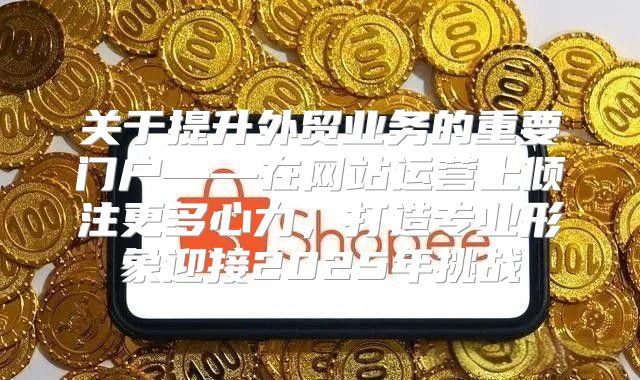 关于提升外贸业务的重要门户——在网站运营上倾注更多心力，打造专业形象迎接2025年挑战