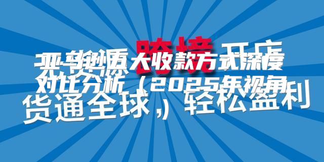 亚马逊五大收款方式深度对比分析2025年视角