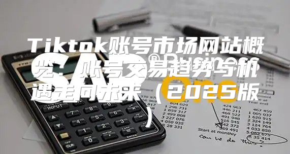 Tiktok账号市场网站概览：账号交易趋势与机遇走向未来2025版