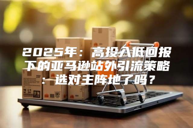 2025年：高投入低回报下的亚马逊站外引流策略：选对主阵地了吗？