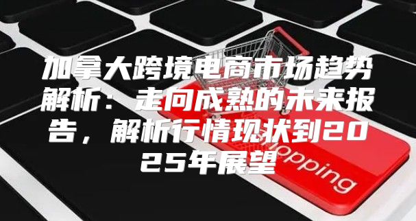 加拿大跨境电商市场趋势解析：走向成熟的未来报告，解析行情现状到2025年展望