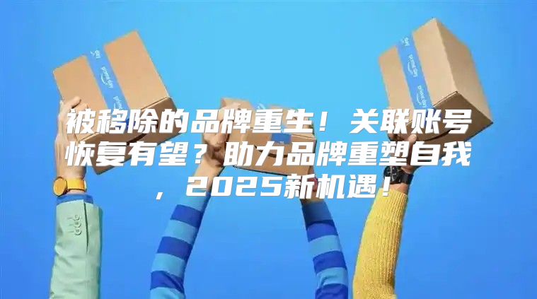 被移除的品牌重生！关联账号恢复有望？助力品牌重塑自我，2025新机遇！