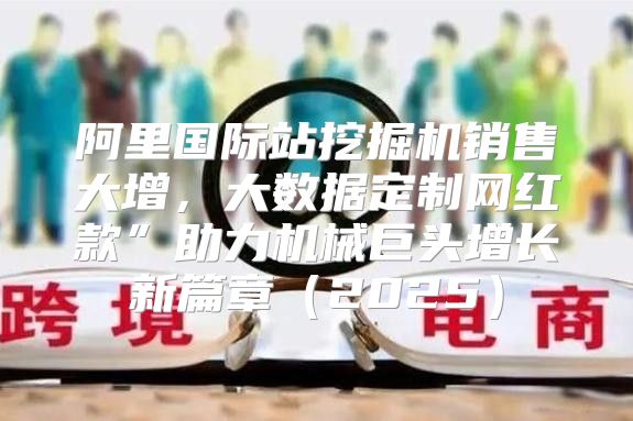 阿里国际站挖掘机销售大增，大数据定制网红款”助力机械巨头增长新篇章2025