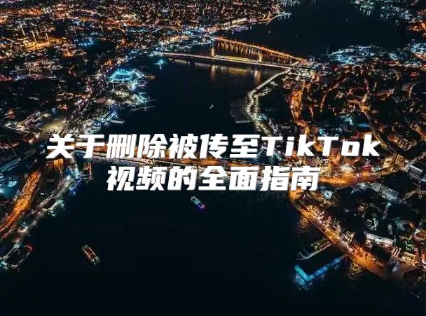 关于删除被传至TikTok视频的全面指南