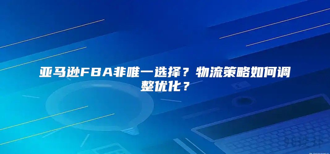 亚马逊FBA非唯一选择？物流策略如何调整优化？