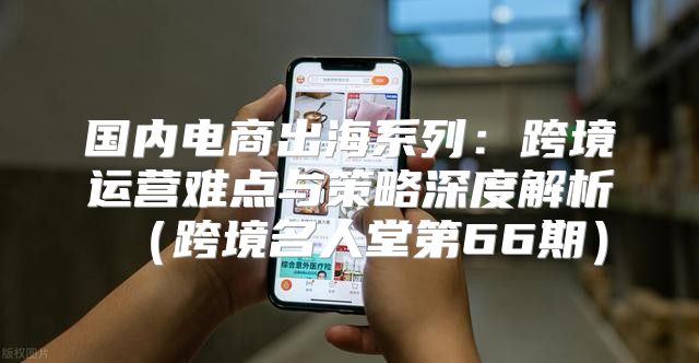国内电商出海系列：跨境运营难点与策略深度解析跨境名人堂第66期