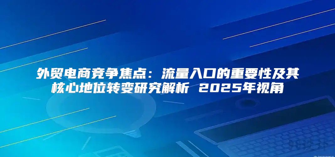 外贸电商竞争焦点：流量入口的重要性及其核心地位转变研究解析 2025年视角