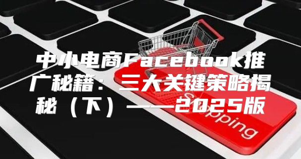 中小电商Facebook推广秘籍：三大关键策略揭秘下——2025版