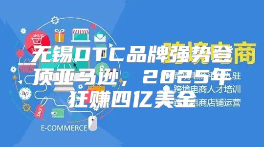 无锡DTC品牌强势登顶亚马逊，2025年狂赚四亿美金