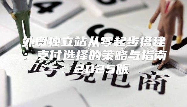 外贸独立站从零起步搭建：支付选择的策略与指南：2025版