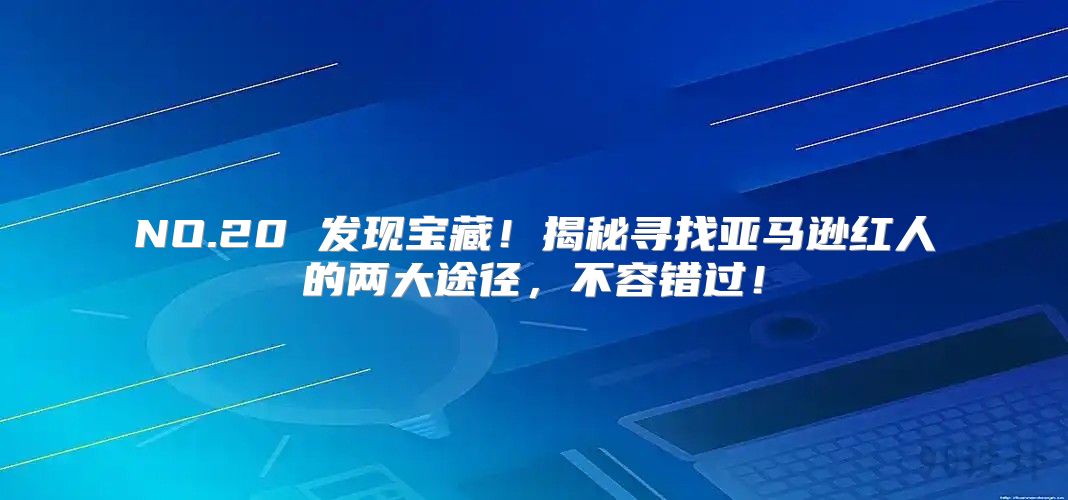 NO.20 发现宝藏！揭秘寻找亚马逊红人的两大途径，不容错过！