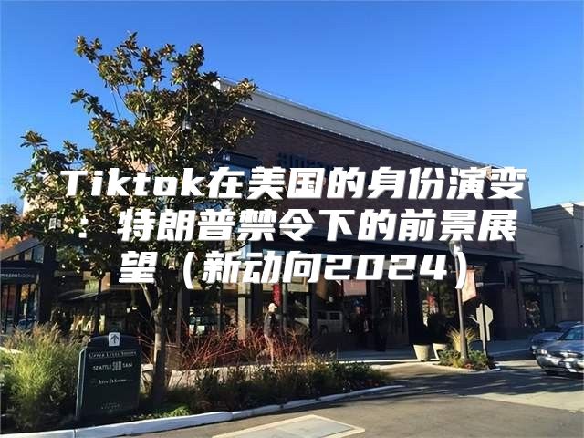 Tiktok在美国的身份演变：特朗普禁令下的前景展望新动向2025