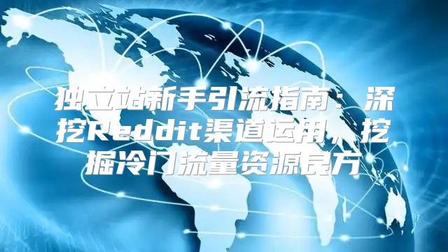 独立站新手引流指南：深挖Reddit渠道运用，挖掘冷门流量资源良方