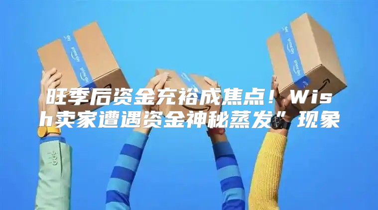 旺季后资金充裕成焦点！Wish卖家遭遇资金神秘蒸发”现象